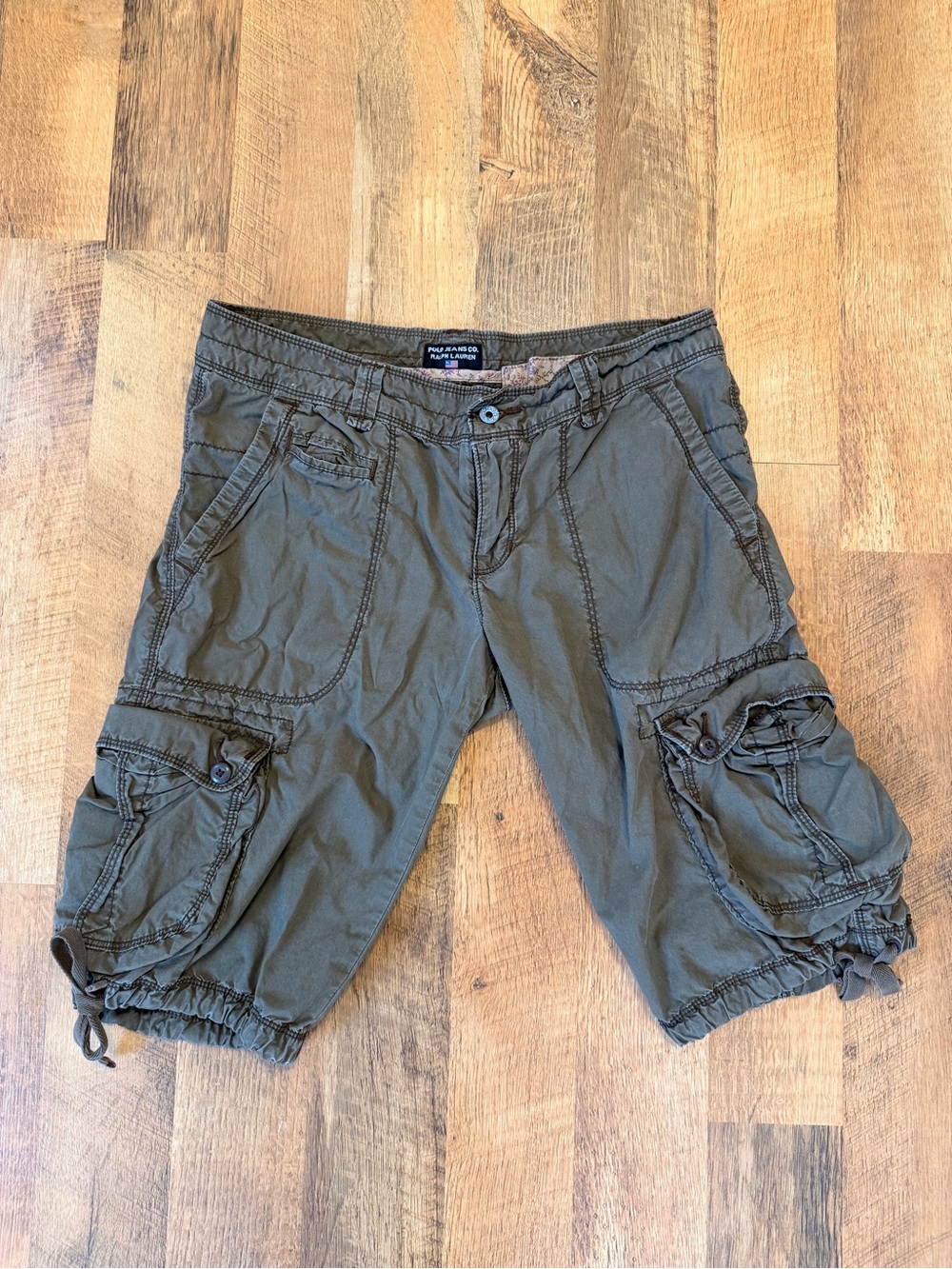 Women’s Polo Ralph Lauren Olive Green Cargo Shorts